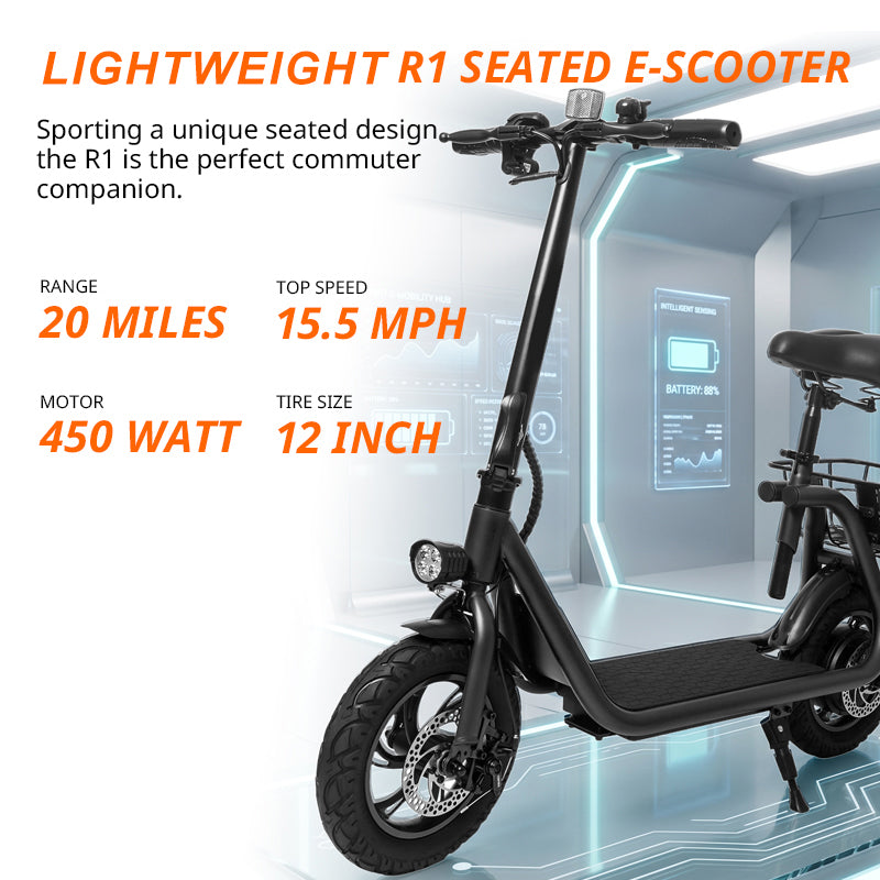 R1 Electric Scooter with Seat